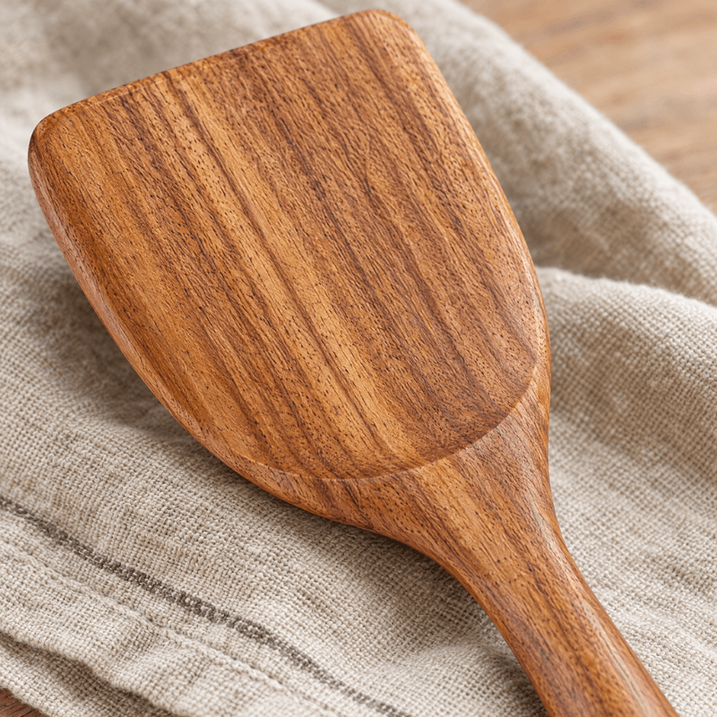 CleanWare™ 9 Piece Non-Toxic Acacia Wooden Utensil Set