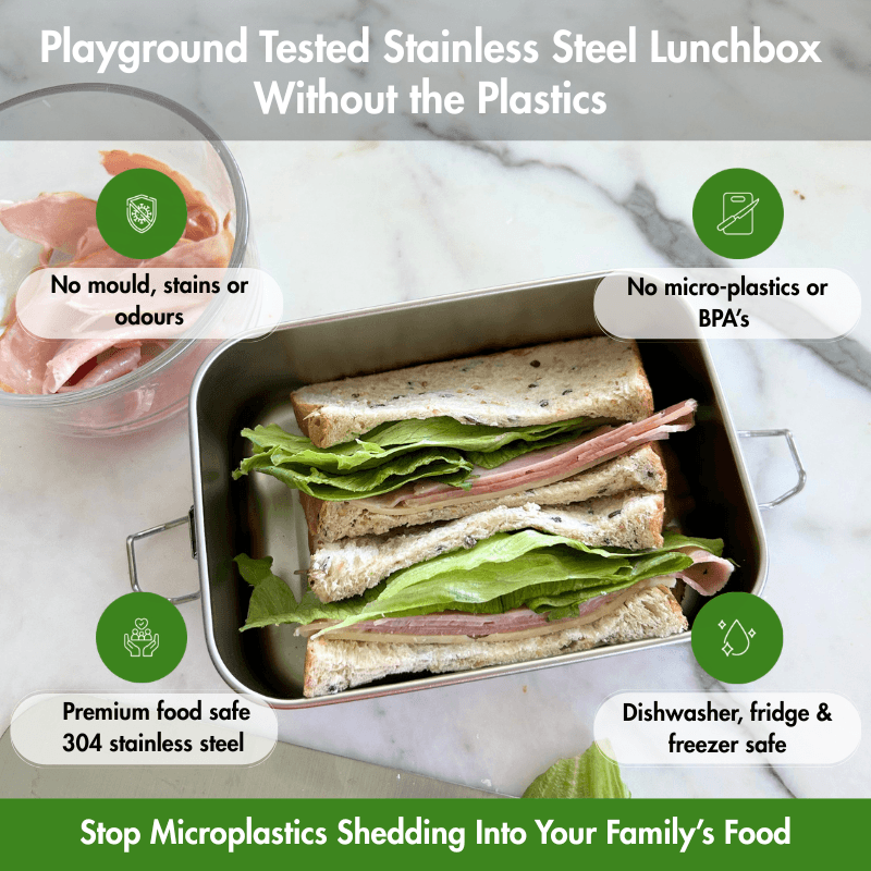 CleanWare™ Premium Lunch Box in Stainless Steel