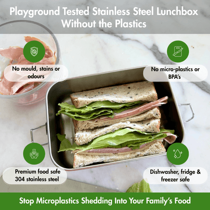CleanWare™ Premium Lunch Box in Stainless Steel
