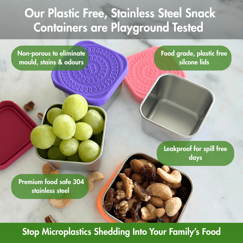 CleanWare™ Snack Container Set in Stainless Steel