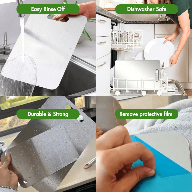 CleanWare™ Premium Chopping Board in Stainless Steel
