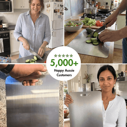 CleanWare™ Starter Pack: Premium Stainless Steel Chopping Board 2 Pack