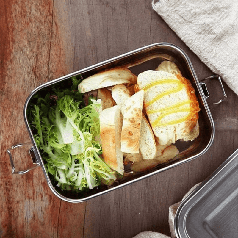 CleanWare™ Premium Lunch Box in Stainless Steel