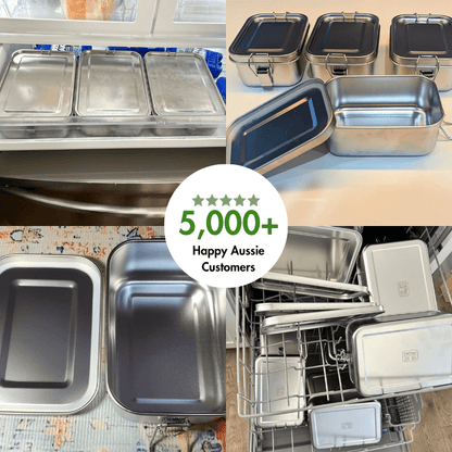 CleanWare™ Premium Lunch Box in Stainless Steel