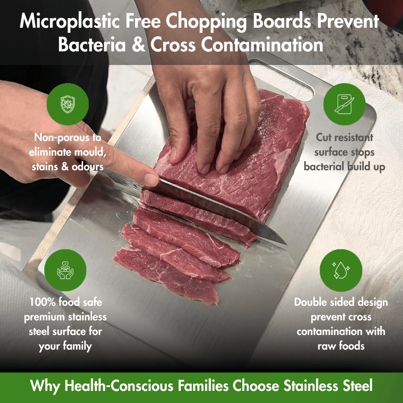 CleanWare™ Premium Chopping Board in Stainless Steel