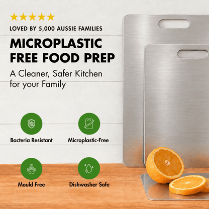 CleanWare™ Starter Pack: Premium Stainless Steel Chopping Board 2 Pack
