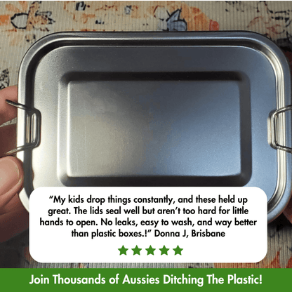 CleanWare™ Premium Lunch Box in Stainless Steel