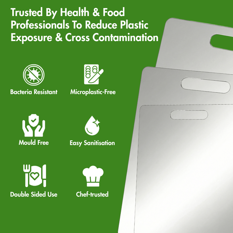 CleanWare™ Premium Chopping Board in Stainless Steel