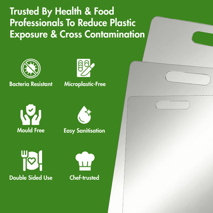 CleanWare™ Premium Chopping Board in Stainless Steel