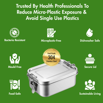 CleanWare™ Premium Lunch Box in Stainless Steel